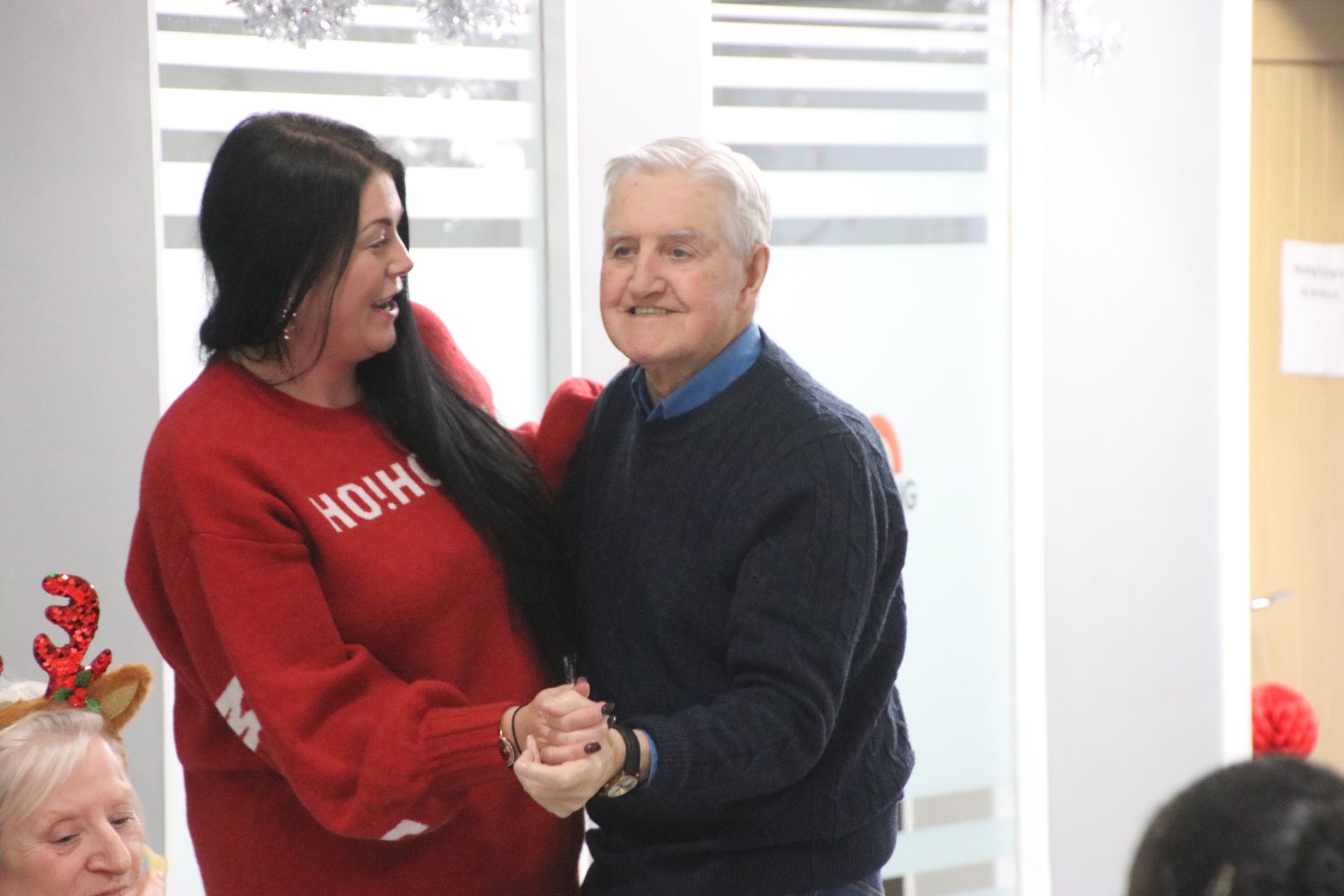 Bob dancing with Registered Manager | Boomerang Healthcare