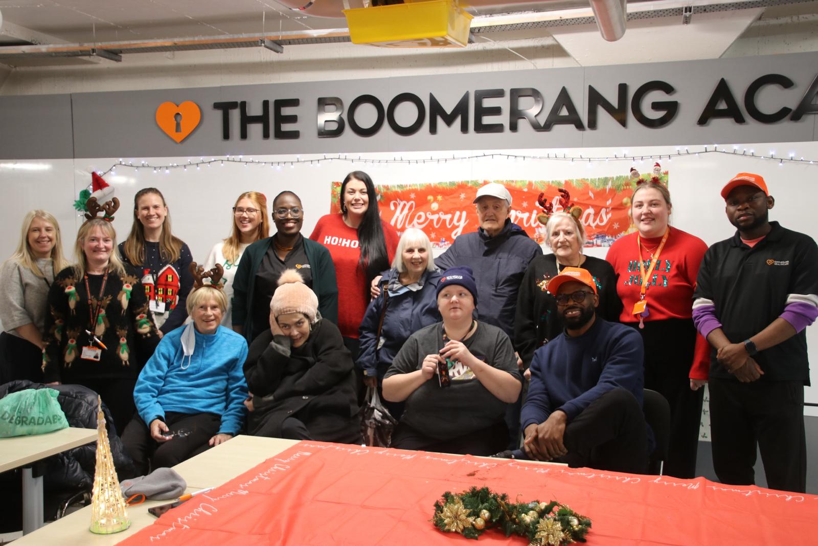 The Boomerang Care Team and Service Users | Creative Action | Outcomes Based Care | Social Connections | Craft Sessions 