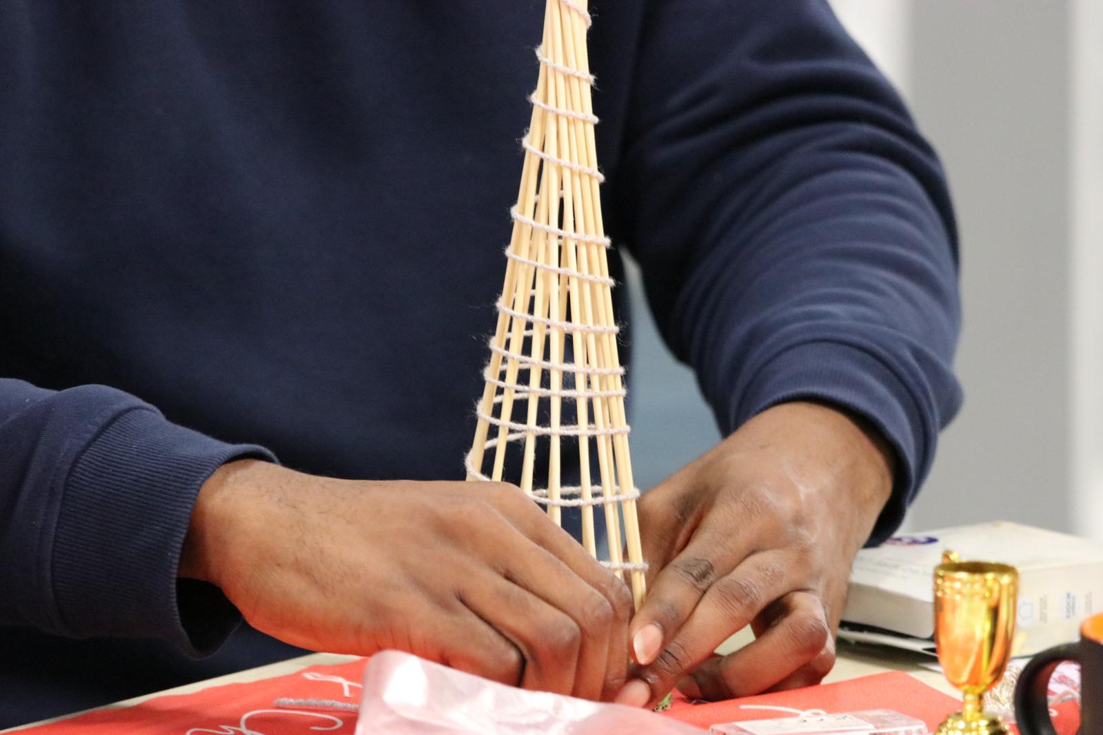 Carer building Christmas Tree | Boomerang Healthcare